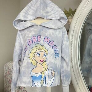 Disney Frozen Kids Hoodie - Light Blue and White